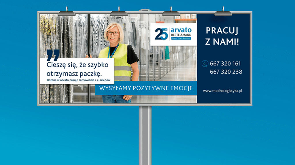 Kampanie rekrutacyjna Arvato Wysyłamy pozytywne emocje.